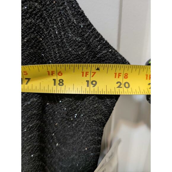 Ronnie Nicole by Ouida Women's 12 Sparkle Sleeveless Black Tank Top Shirt - Picture 6 of 7